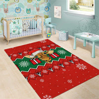 Lovely Giraffe Christmas Area Rug Xmas Holiday Patterns - Wonder Print Shop