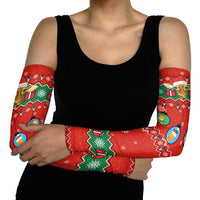 Lovely Giraffe Christmas Arm Sleeves Xmas Holiday Patterns - Wonder Print Shop