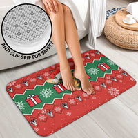 Lovely Giraffe Christmas Bathroom Set Xmas Holiday Patterns - Wonder Print Shop