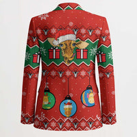 Lovely Giraffe Christmas Blazer Xmas Holiday Patterns - Wonder Print Shop