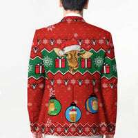 Lovely Giraffe Christmas Blazer Xmas Holiday Patterns - Wonder Print Shop