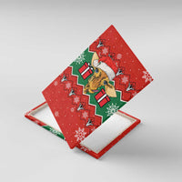 Lovely Giraffe Christmas Canvas Wall Art Xmas Holiday Patterns - Wonder Print Shop