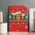 Lovely Giraffe Christmas Canvas Wall Art Xmas Holiday Patterns - Wonder Print Shop