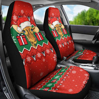 Lovely Giraffe Christmas Car Seat Cover Xmas Holiday Patterns - Wonder Print Shop