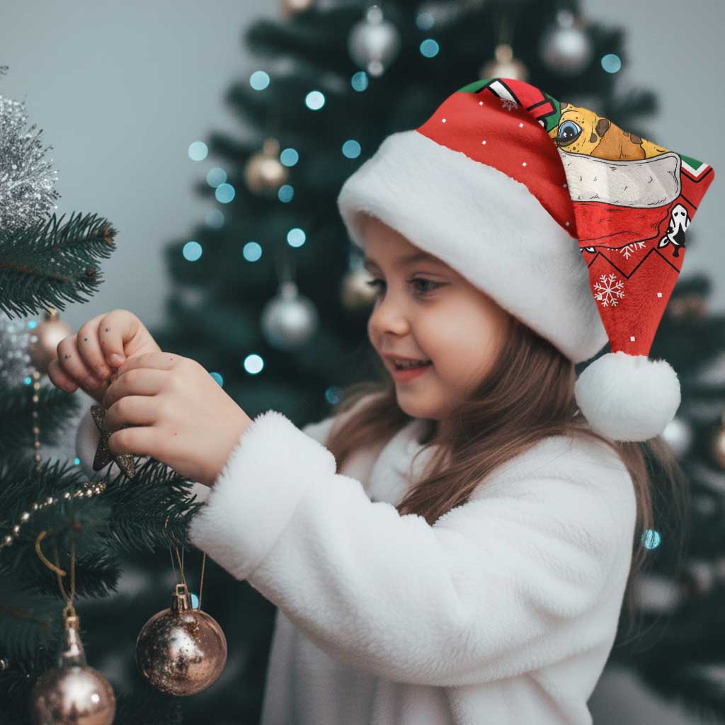 Lovely Giraffe Christmas Santa Hat Xmas Holiday Patterns - Wonder Print Shop