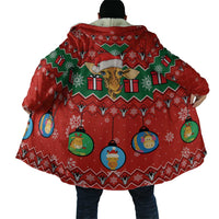 Lovely Giraffe Christmas Cloak Xmas Holiday Patterns - Wonder Print Shop