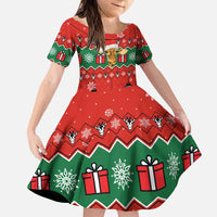 Lovely Giraffe Christmas Family Matching Puletasi and Hawaiian Shirt Xmas Holiday Patterns - Wonder Print Shop