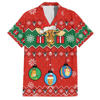 Lovely Giraffe Christmas Family Matching Puletasi and Hawaiian Shirt Xmas Holiday Patterns - Wonder Print Shop