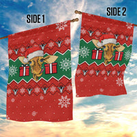 Lovely Giraffe Christmas Garden Flag Xmas Holiday Patterns - Wonder Print Shop