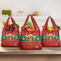 Lovely Giraffe Christmas Grocery Bag Xmas Holiday Patterns - Wonder Print Shop