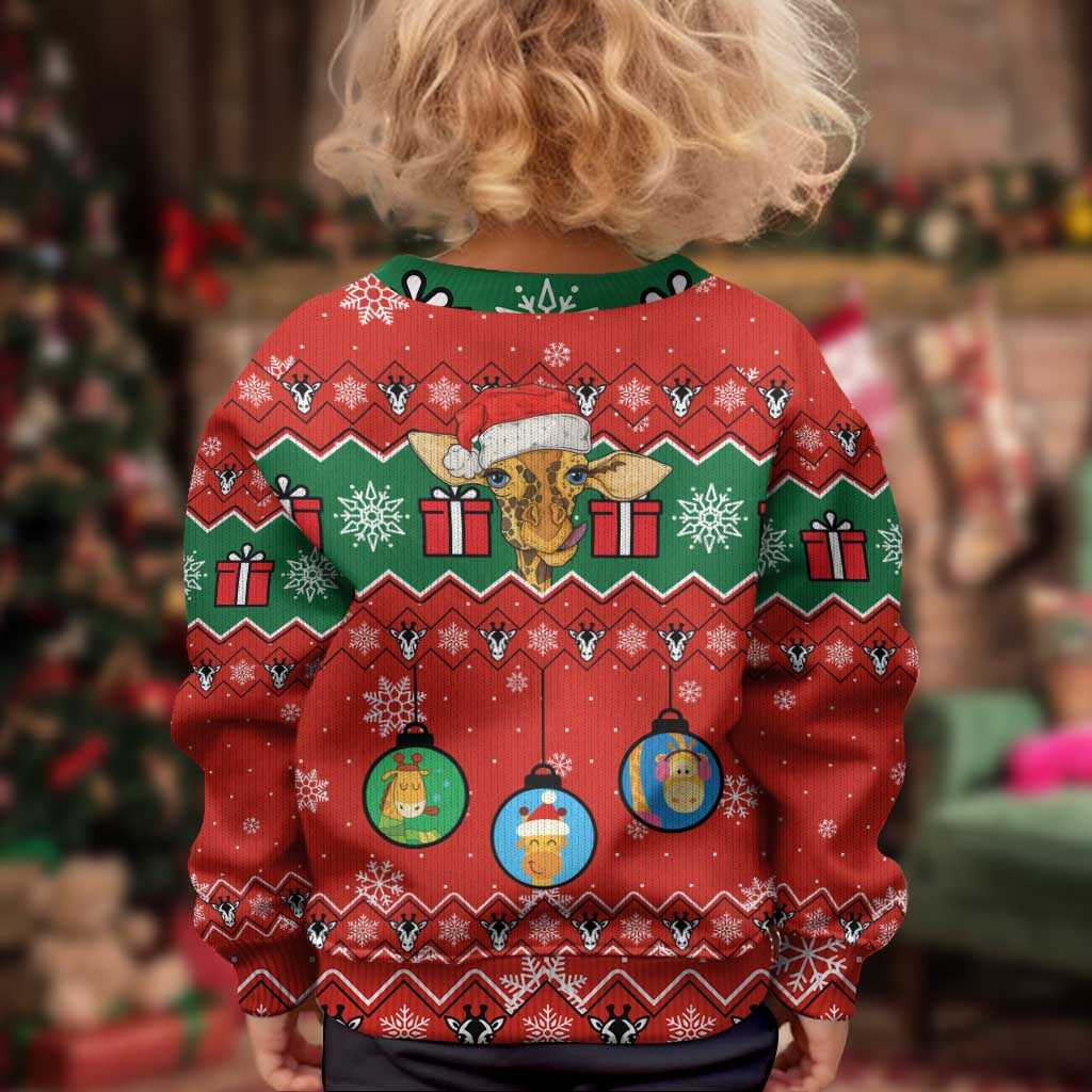 Lovely Giraffe Christmas Kid Ugly Christmas Sweater Xmas Holiday Patterns - Wonder Print Shop