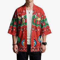 Lovely Giraffe Christmas Kimono Xmas Holiday Patterns - Wonder Print Shop