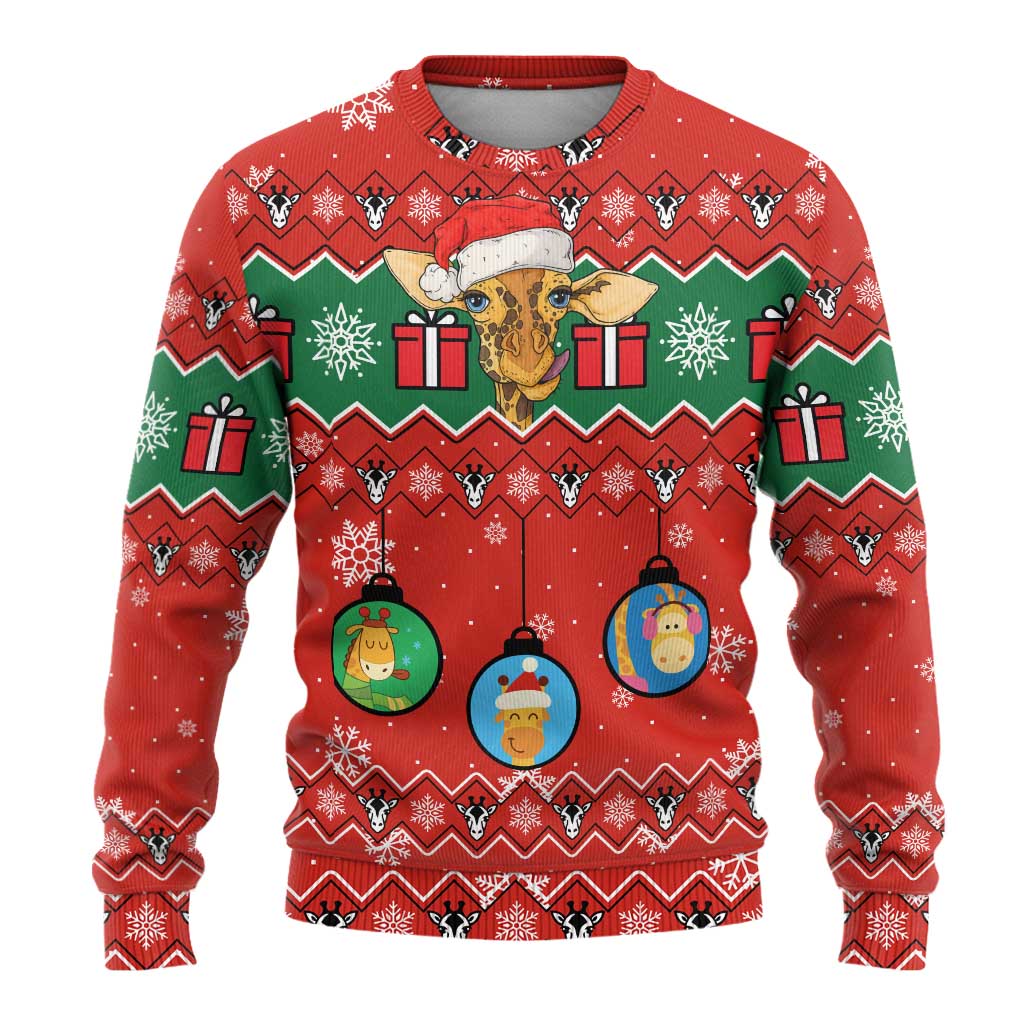 Lovely Giraffe Christmas Ugly Christmas Sweater Xmas Holiday Patterns - Wonder Print Shop
