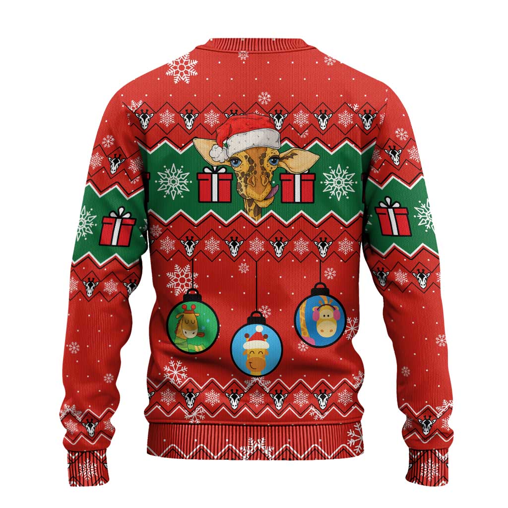 Lovely Giraffe Christmas Ugly Christmas Sweater Xmas Holiday Patterns - Wonder Print Shop