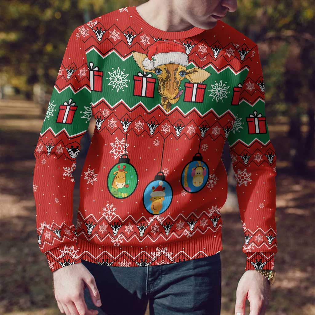 Lovely Giraffe Christmas Ugly Christmas Sweater Xmas Holiday Patterns - Wonder Print Shop