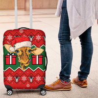 Lovely Giraffe Christmas Luggage Cover Xmas Holiday Patterns - Wonder Print Shop