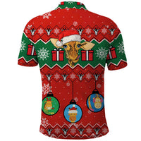 Lovely Giraffe Christmas Polo Shirt Xmas Holiday Patterns - Wonder Print Shop