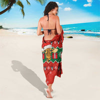 Lovely Giraffe Christmas Sarong Xmas Holiday Patterns - Wonder Print Shop