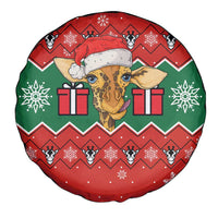 Lovely Giraffe Christmas Spare Tire Cover Xmas Holiday Patterns - Wonder Print Shop