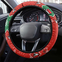 Lovely Giraffe Christmas Steering Wheel Cover Xmas Holiday Patterns - Wonder Print Shop