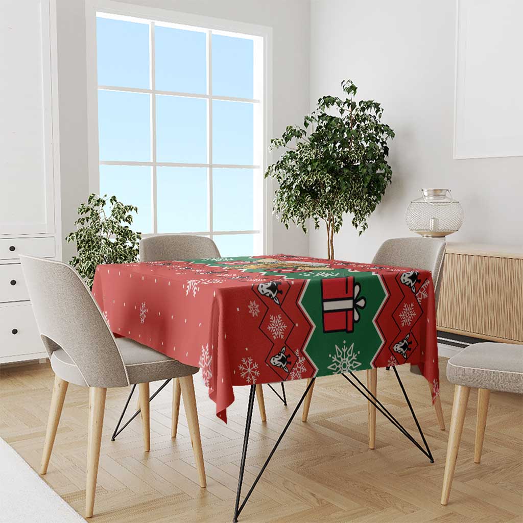 Lovely Giraffe Christmas Tablecloth Xmas Holiday Patterns - Wonder Print Shop