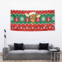Lovely Giraffe Christmas Tapestry Xmas Holiday Patterns - Wonder Print Shop