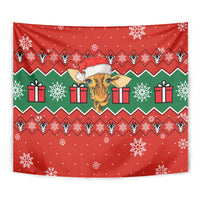 Lovely Giraffe Christmas Tapestry Xmas Holiday Patterns - Wonder Print Shop