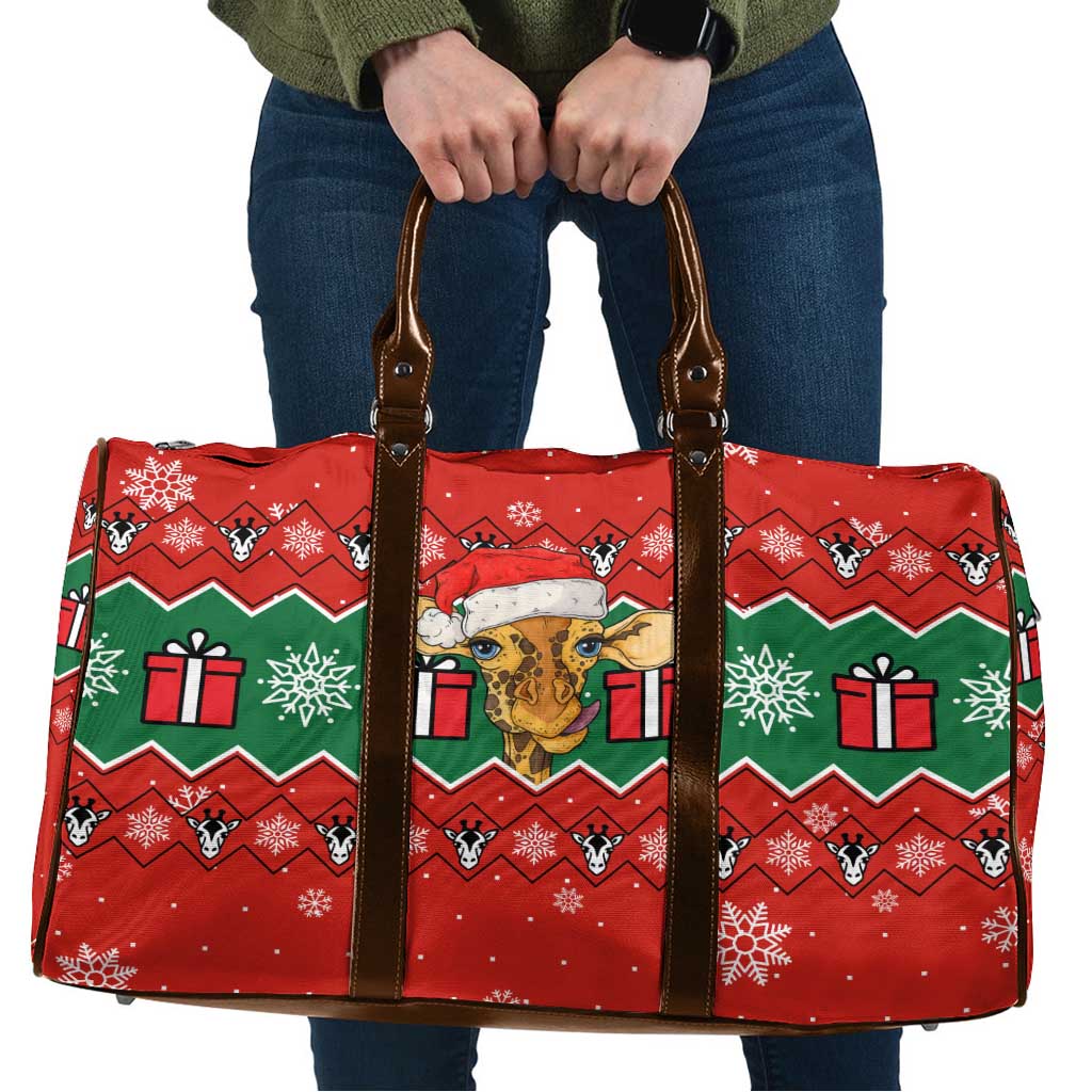 Lovely Giraffe Christmas Travel Bag Xmas Holiday Patterns - Wonder Print Shop
