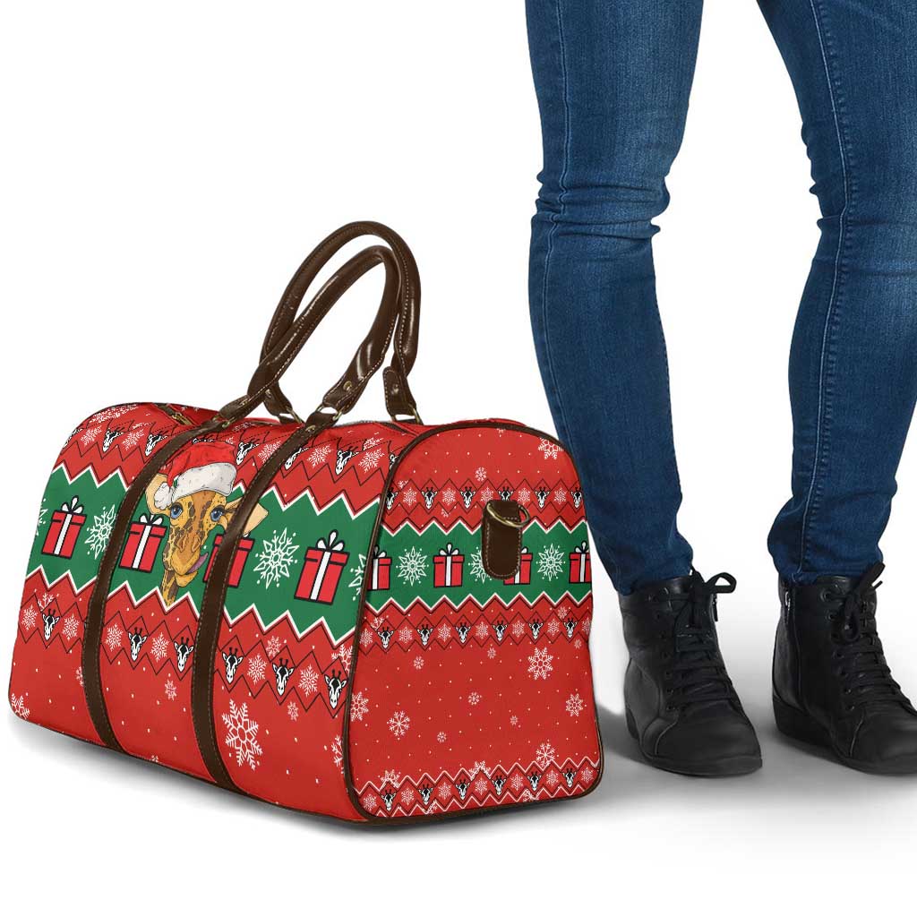 Lovely Giraffe Christmas Travel Bag Xmas Holiday Patterns - Wonder Print Shop