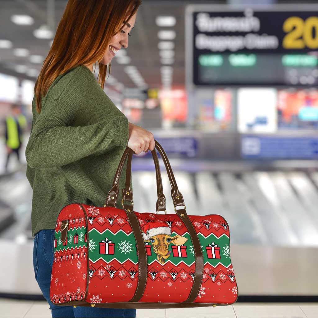 Lovely Giraffe Christmas Travel Bag Xmas Holiday Patterns - Wonder Print Shop