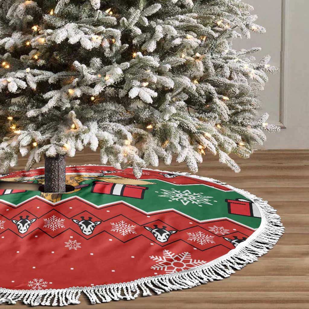 Lovely Giraffe Christmas Tree Skirt Xmas Holiday Patterns - Wonder Print Shop