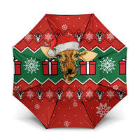 Lovely Giraffe Christmas Umbrella Xmas Holiday Patterns - Wonder Print Shop