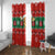 Lovely Giraffe Christmas Window Curtain Xmas Holiday Patterns - Wonder Print Shop