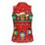 Lovely Giraffe Christmas Women Sleeveless Polo Shirt Xmas Holiday Patterns - Wonder Print Shop