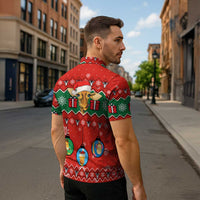 Lovely Giraffe Christmas Zipper Polo Shirt Xmas Holiday Patterns - Wonder Print Shop