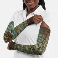 Horus Eye of Ra Arm Sleeves Golden Falcon Ancient Egyptian Symbol in Futuristic