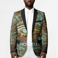 Horus Eye of Ra Blazer Golden Falcon Ancient Egyptian Symbol in Futuristic