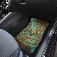 Horus Eye of Ra Car Mats Golden Falcon Ancient Egyptian Symbol in Futuristic