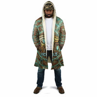 Horus Eye of Ra Cloak Golden Falcon Ancient Egyptian Symbol in Futuristic