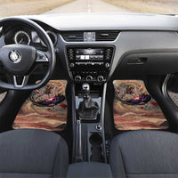 Horus Behdety Warrior Car Mats with Falcon Mask and Spear Ancient Egyptian Combat