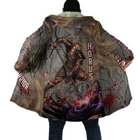 Horus Behdety Warrior Cloak with Falcon Mask and Spear Ancient Egyptian Combat