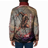 Horus Behdety Warrior Padded Jacket with Falcon Mask and Spear Ancient Egyptian Combat