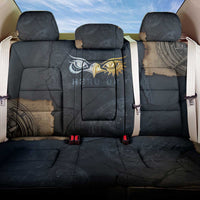 Heru-Ur Falcon Eyes Back Car Seat Cover Solar Disk Ancient Egyptian Mythology in Dark Stone