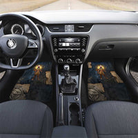 Heru-Ur Falcon Eyes Car Mats Solar Disk Ancient Egyptian Mythology in Dark Stone