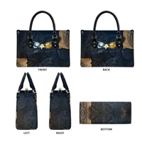 Heru-Ur Falcon Eyes Leather Bag Solar Disk Ancient Egyptian Mythology in Dark Stone