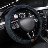 Heru-Ur Falcon Eyes Steering Wheel Cover Solar Disk Ancient Egyptian Mythology in Dark Stone