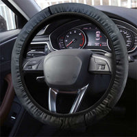 Heru-Ur Falcon Eyes Steering Wheel Cover Solar Disk Ancient Egyptian Mythology in Dark Stone