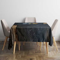 Heru-Ur Falcon Eyes Tablecloth Solar Disk Ancient Egyptian Mythology in Dark Stone