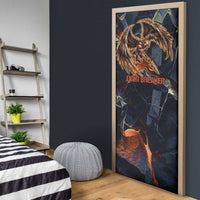 Heru-Ur Door Cover Flaming Wings and Sword Ancient Egyptian Warrior