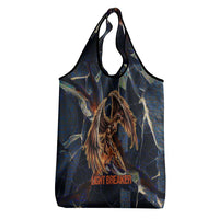 Heru-Ur Grocery Bag Flaming Wings and Sword Ancient Egyptian Warrior